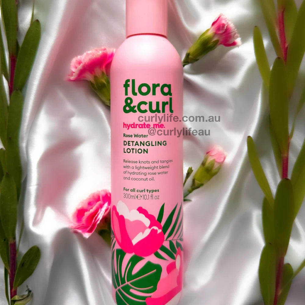 Flora & Curl Rose Water Detangling Leave-In Lotion
