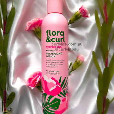 Flora & Curl Rose Water Detangling Leave-In Lotion