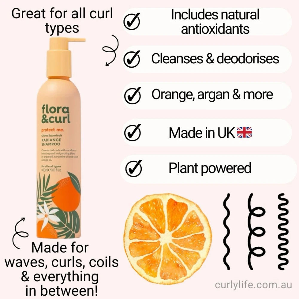 Flora & Curl Citrus Superfruit Shampoo
