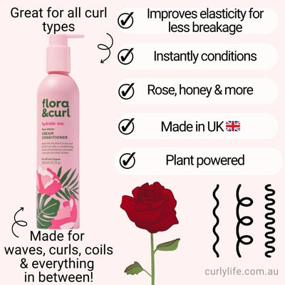 Flora & Curl Rose Water Cream Conditioner