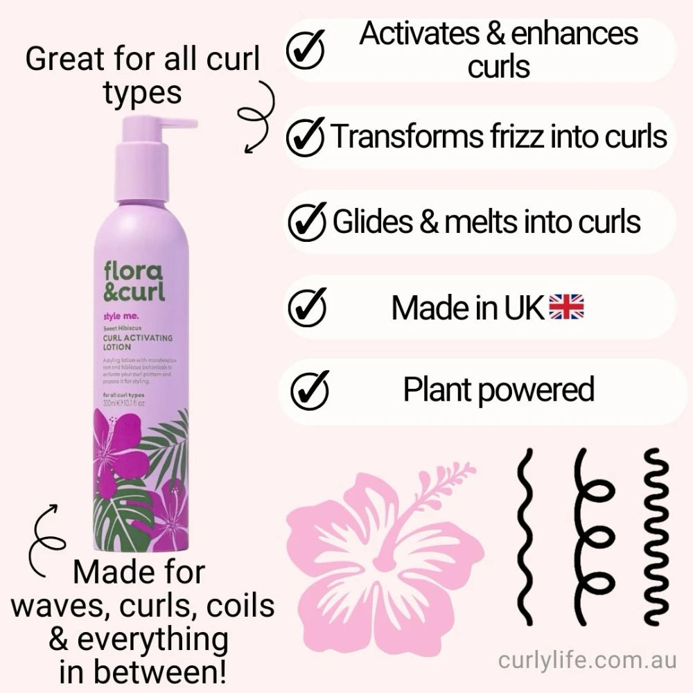 Flora & Curl Sweet Hibiscus Curl Activating Lotion