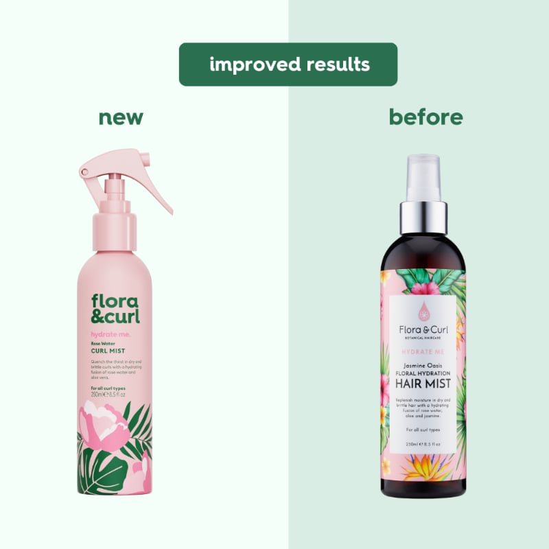 Flora & Curl Rose Water Hydrating Hair Mist