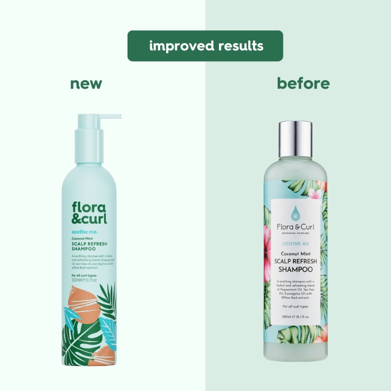 Flora & Curl Coconut Mint Scalp Refresh Shampoo