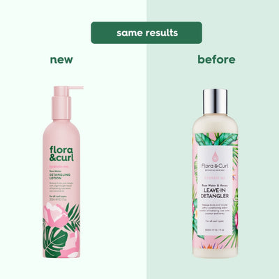 Flora & Curl Rose Water Detangling Leave-In Lotion