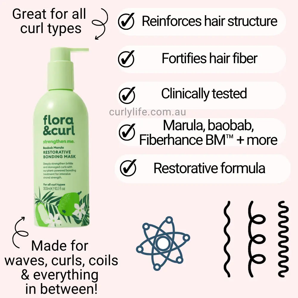 Flora & Curl Baobab Marula Restorative Bonding Mask