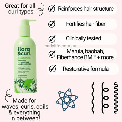 Flora & Curl Baobab Marula Restorative Bonding Mask