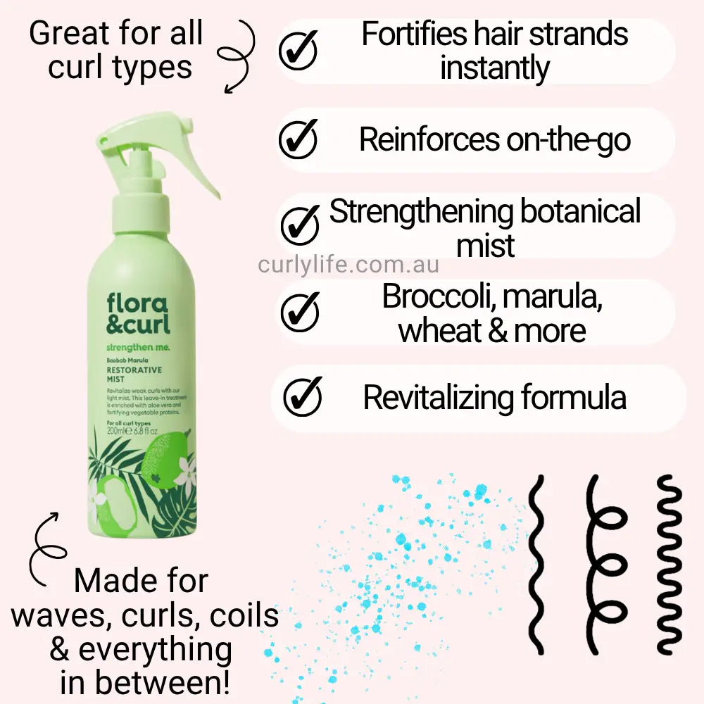 Flora & Curl Baobab Marula Restorative Mist