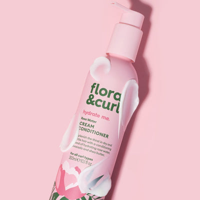 Flora & Curl Rose Water Shampoo + Conditioner Duo