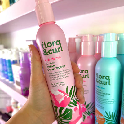 Flora & Curl Rose Water Shampoo + Conditioner Duo