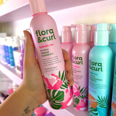Flora & Curl Rose Water Shampoo + Conditioner Duo