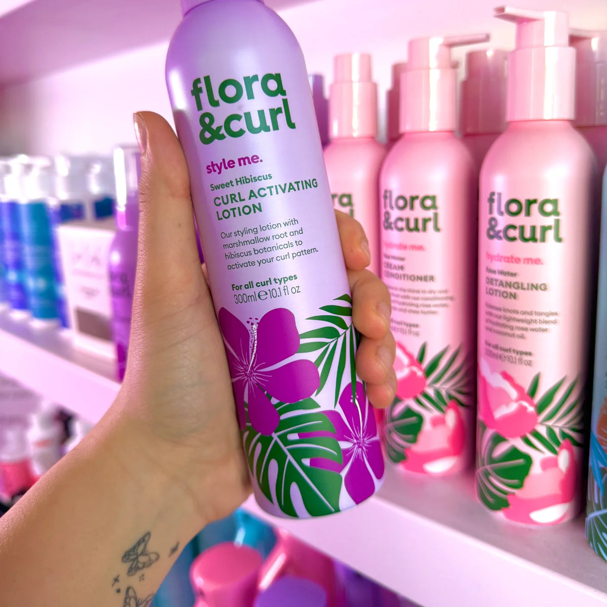 Flora & Curl Sweet Hibiscus Curl Activating Lotion