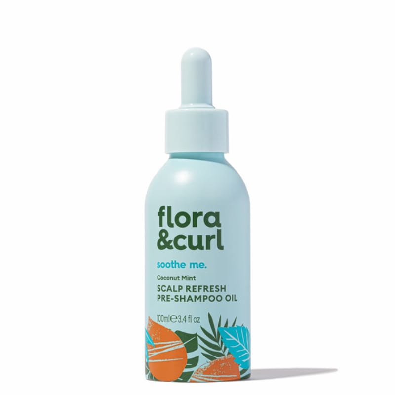 Flora & Curl Coconut Mint Scalp Pre-Shampoo Oil