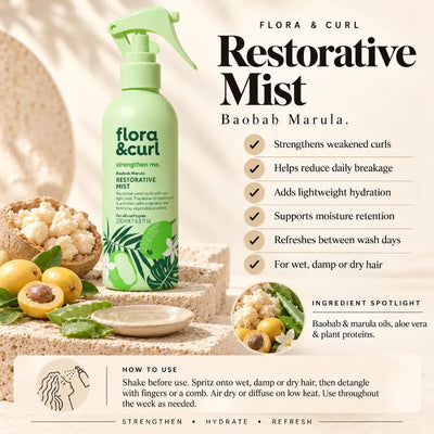 Flora & Curl Baobab Marula Restorative Mist