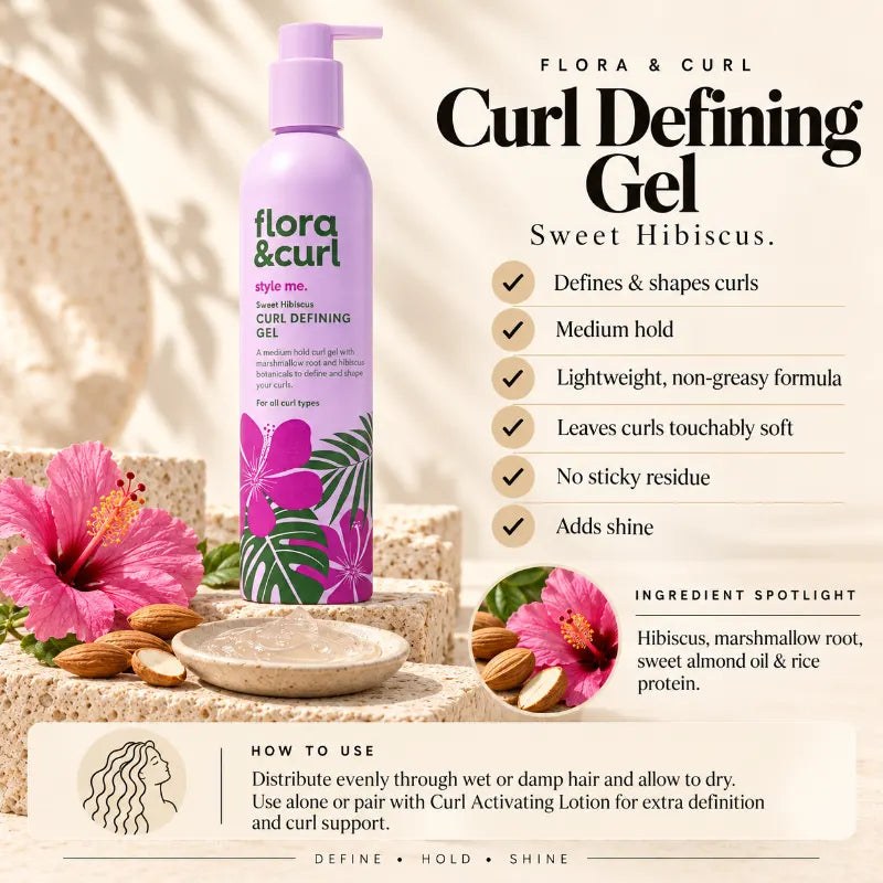 Flora & Curl Sweet Hibiscus Curl Defining Gel