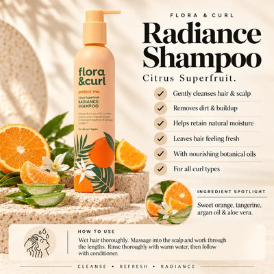 Flora & Curl Citrus Superfruit Shampoo