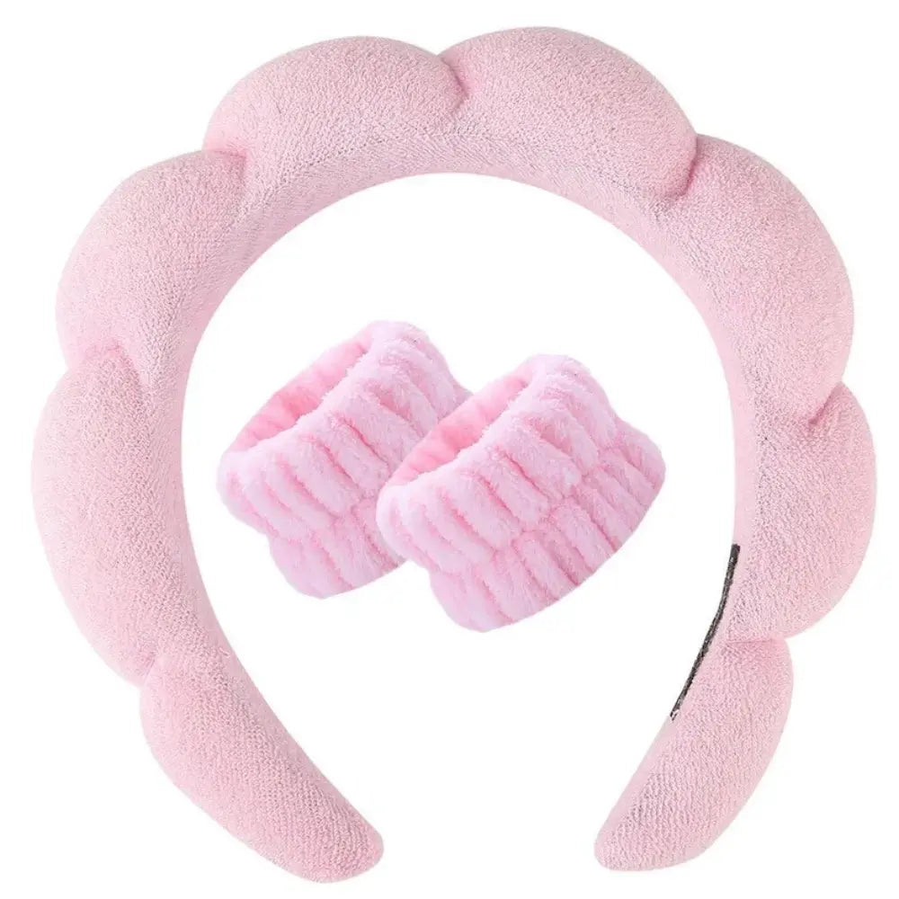 Gentle Microfibre Headband + Wrist Cuff Set