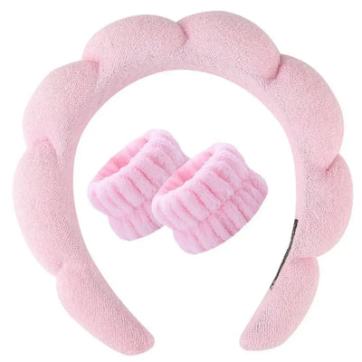 Gentle Microfibre Headband + Wrist Cuff Set