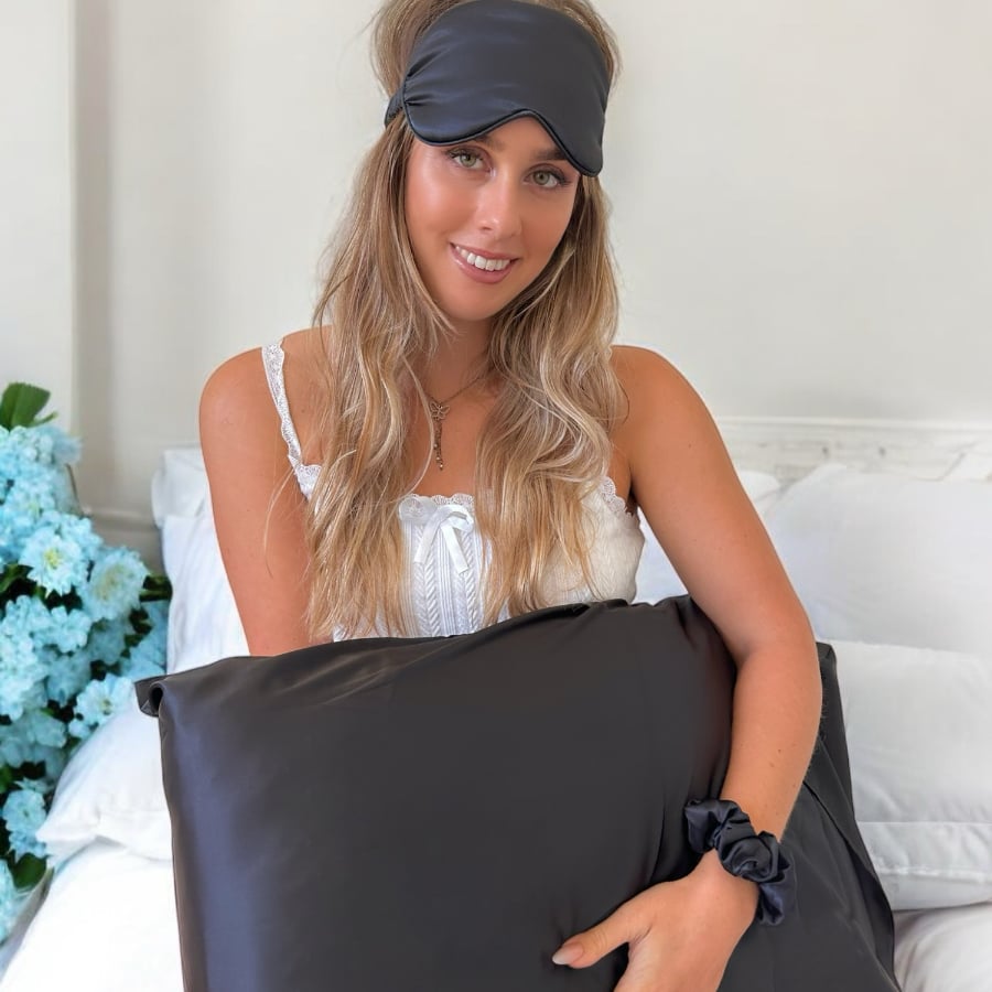 Luxe Vegan Silk Sleep Kit: Noir
