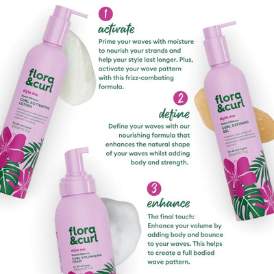 Flora & Curl Glow Up Styling Bundle + FREE Scrunchie Set