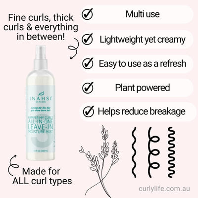 Inahsi Naturals Pamper My Curls All-In-One Leave-In Mist