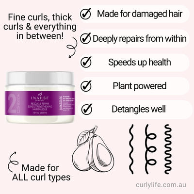 Inahsi Naturals Rescue & Repair Bond Strengthening Hair Masque