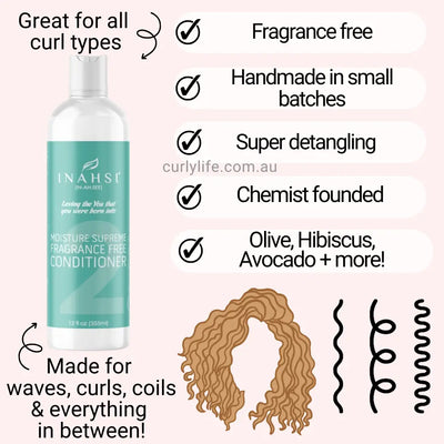 Inahsi Naturals Moisture Supreme Conditioner (Fragrance Free)