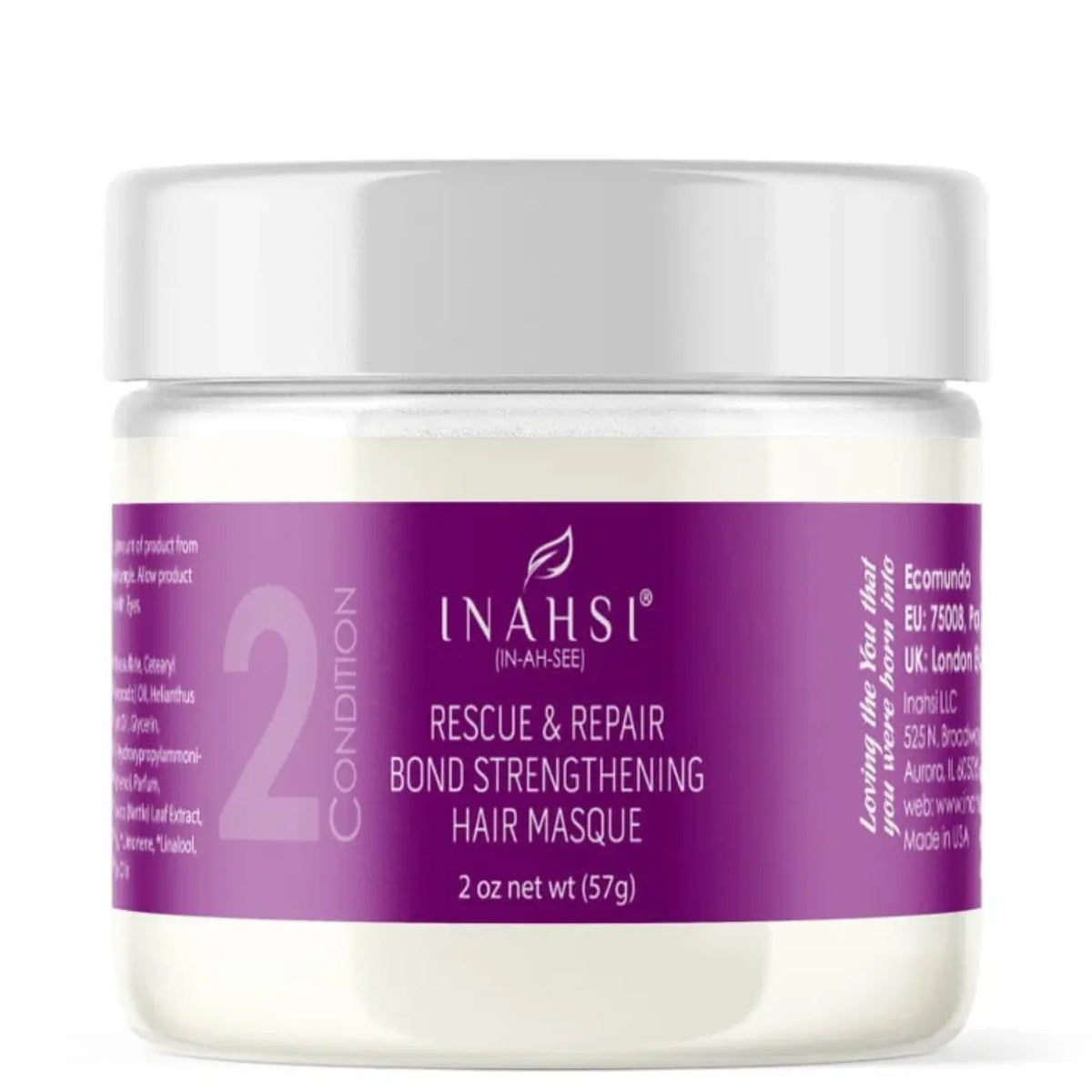 Inahsi Naturals Rescue & Repair Bond Strengthening Mask (Travel Size 57g)