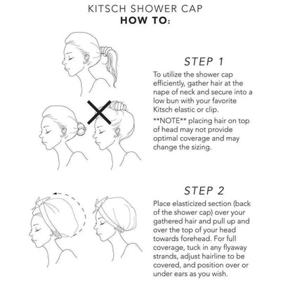 Kitsch Blush Dot Shower Cap