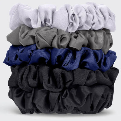 Kitsch Satin Petite Scrunchies Midnight