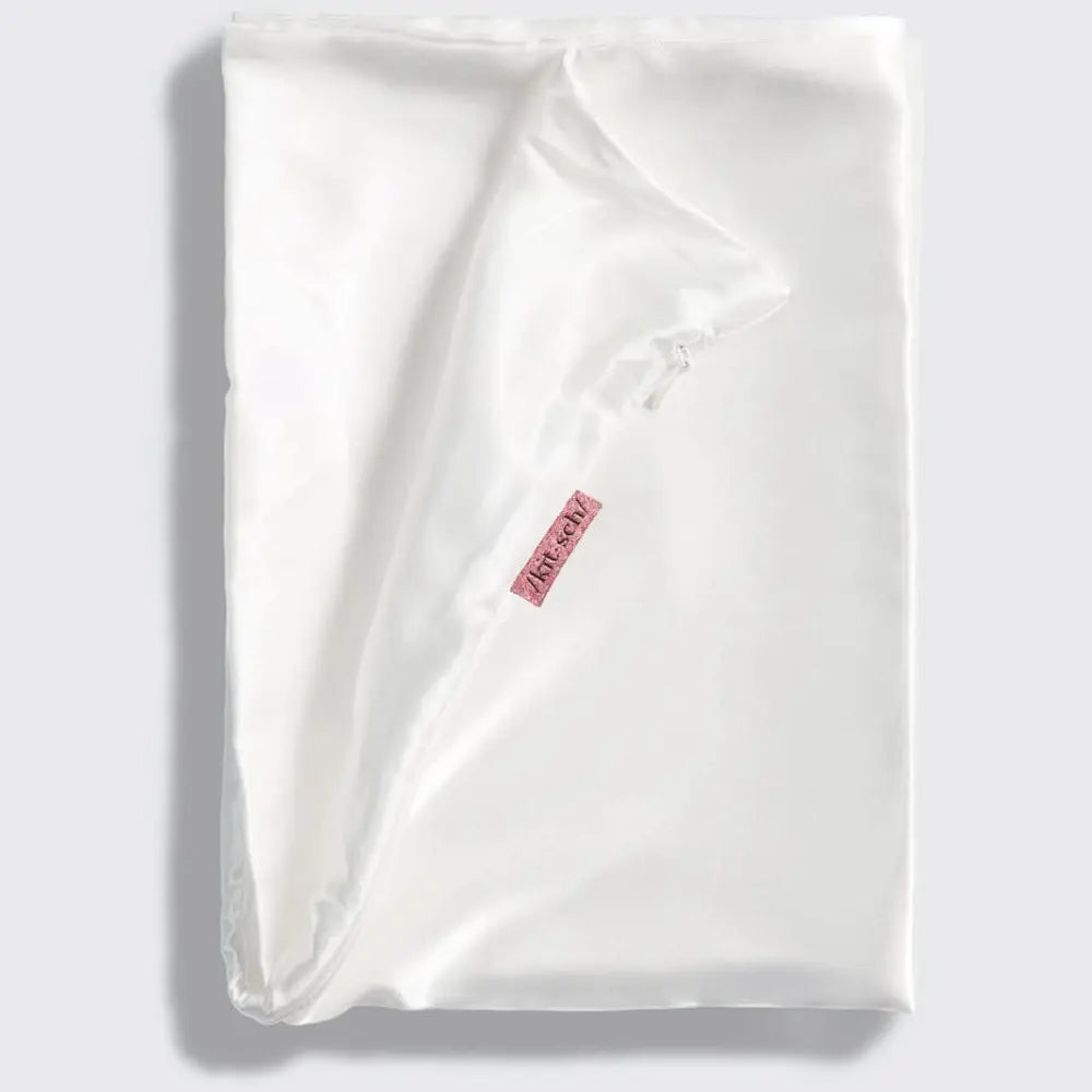 Kitsch Satin Pillowcase in Ivory