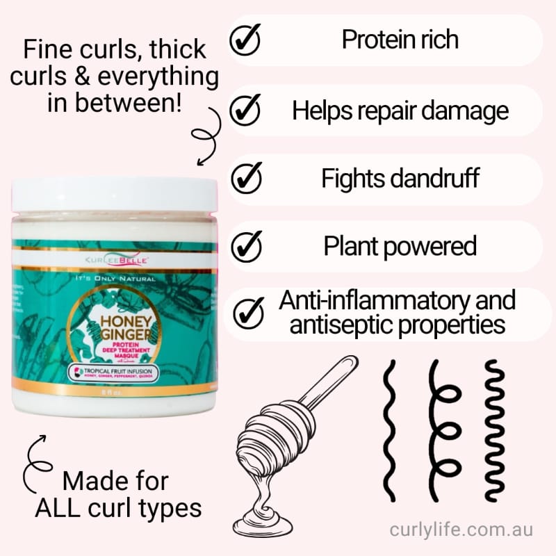 Kurlee Belle Honey Ginger Protein Deep Treatment