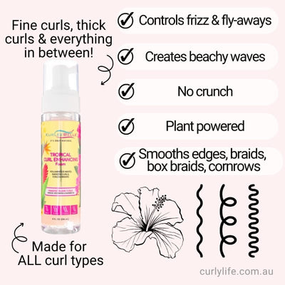 Kurlee Belle Tropical Curl Enhancing Foam