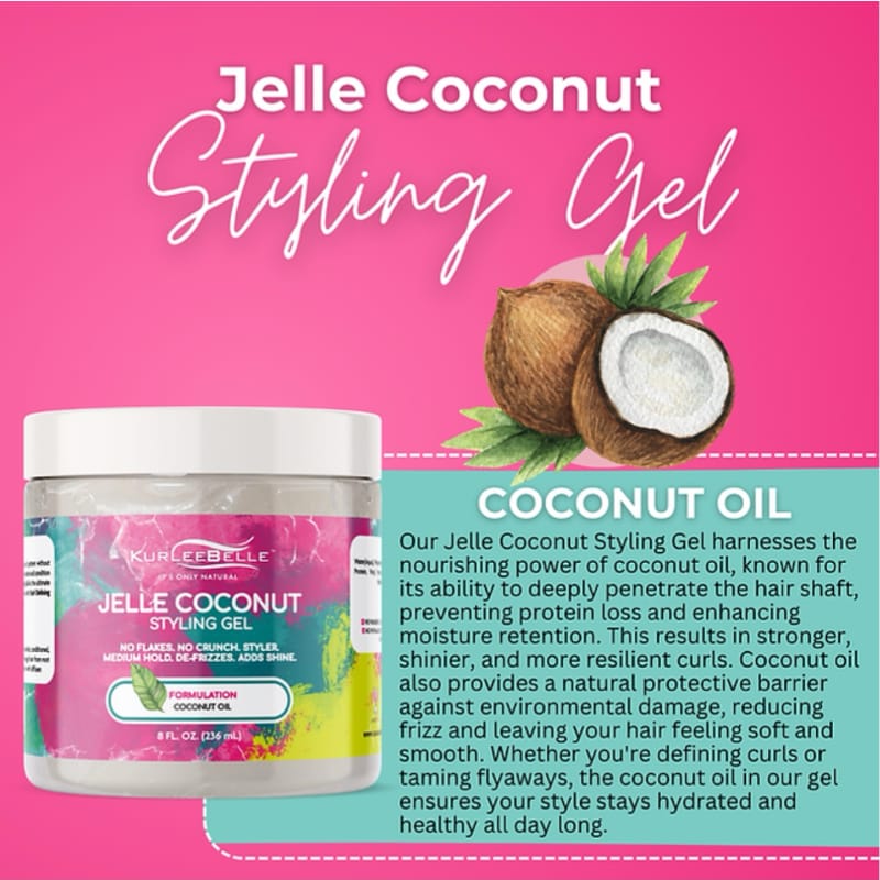 Kurlee Belle Jelle Coconut Styling Gel