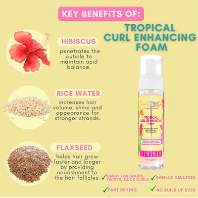 Kurlee Belle Tropical Curl Enhancing Foam