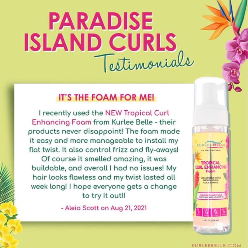 Kurlee Belle Tropical Curl Enhancing Foam