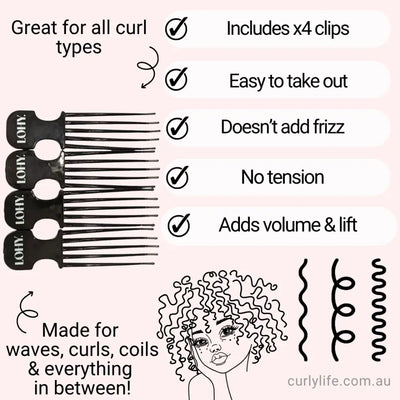 LOHY VOLUME + Root Lift Combs x4