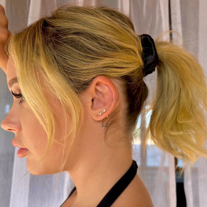 Noir: Pure Mulberry Silk Scrunchie