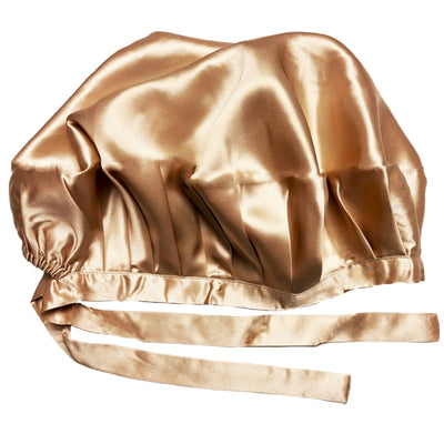 Champagne 22 Momme Mulberry Silk Adjustable Bonnet