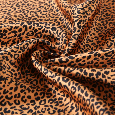 Gold Leopard Mulberry Silk Adjustable Bonnet