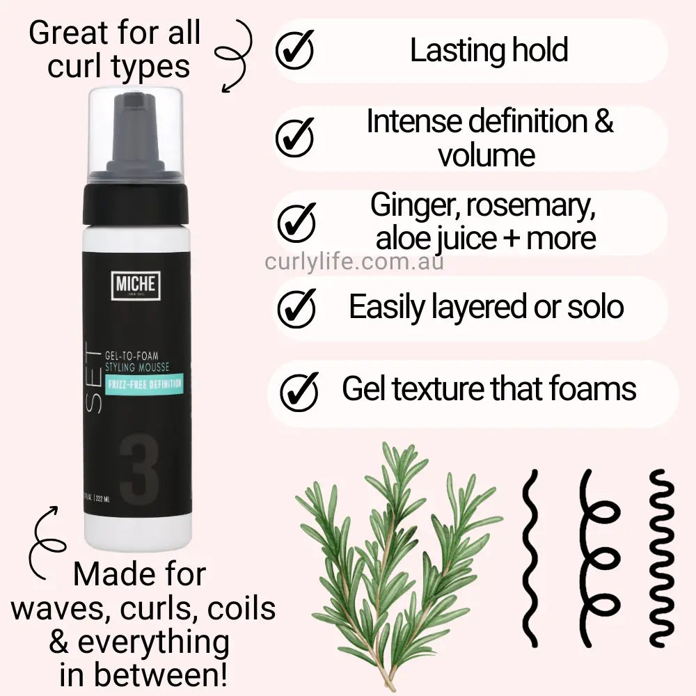 Miche Set Gel-To-Foam Styling Mousse