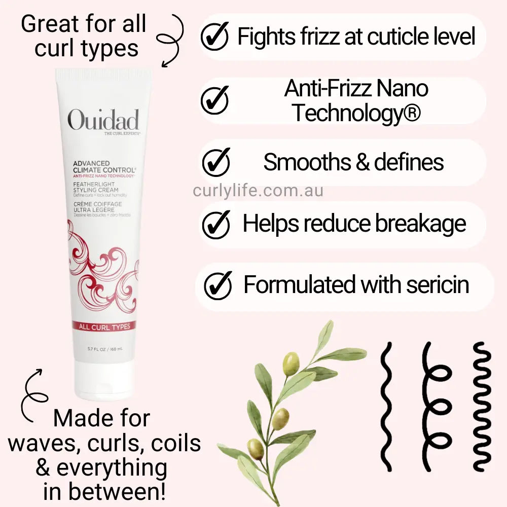 Ouidad Advanced Climate Control Featherlight Styling Cream