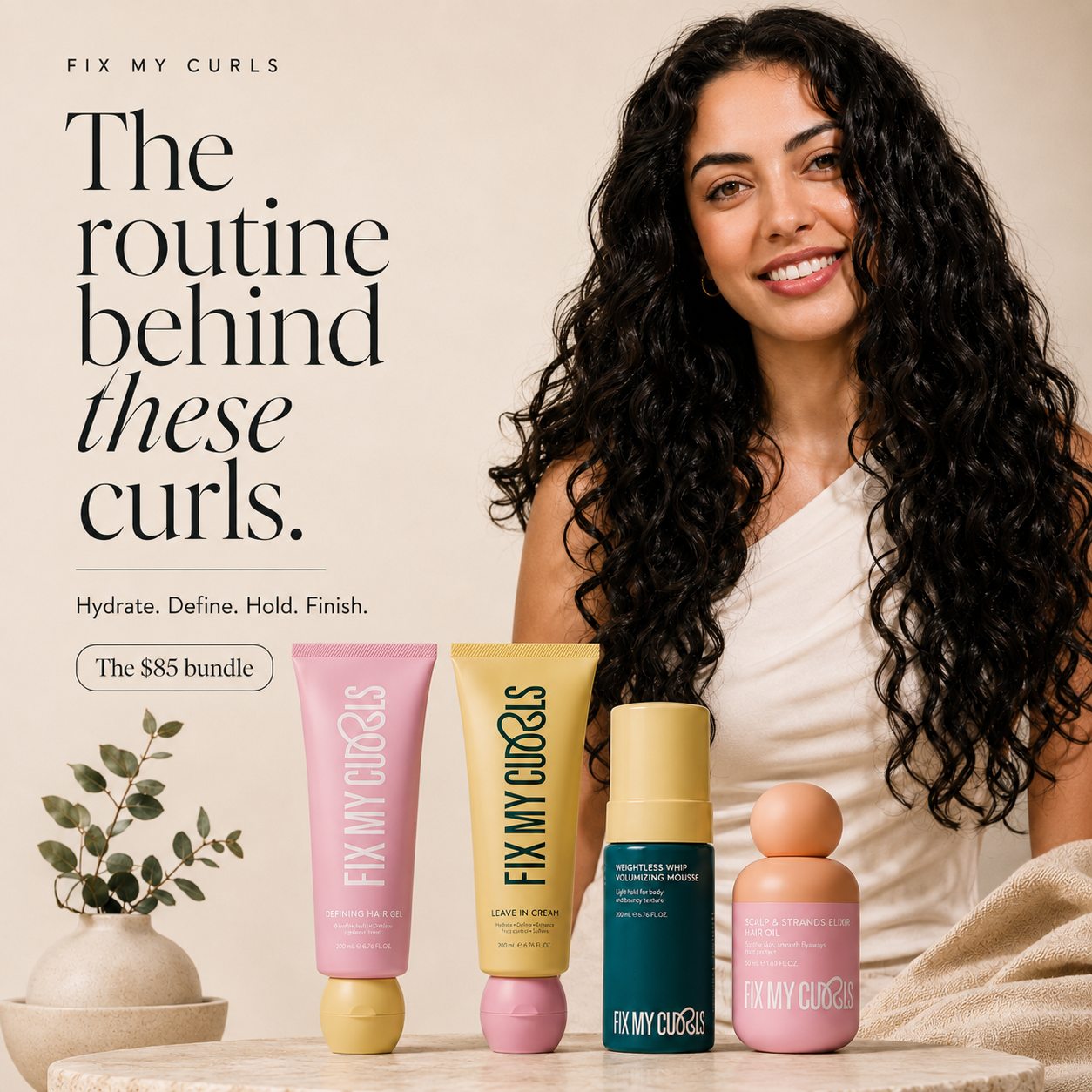 Fix My Curls Turn Frizz Into Curls Bundle