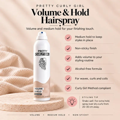 PREORDER Pretty Curly Girl Volume & Hold Hairspray