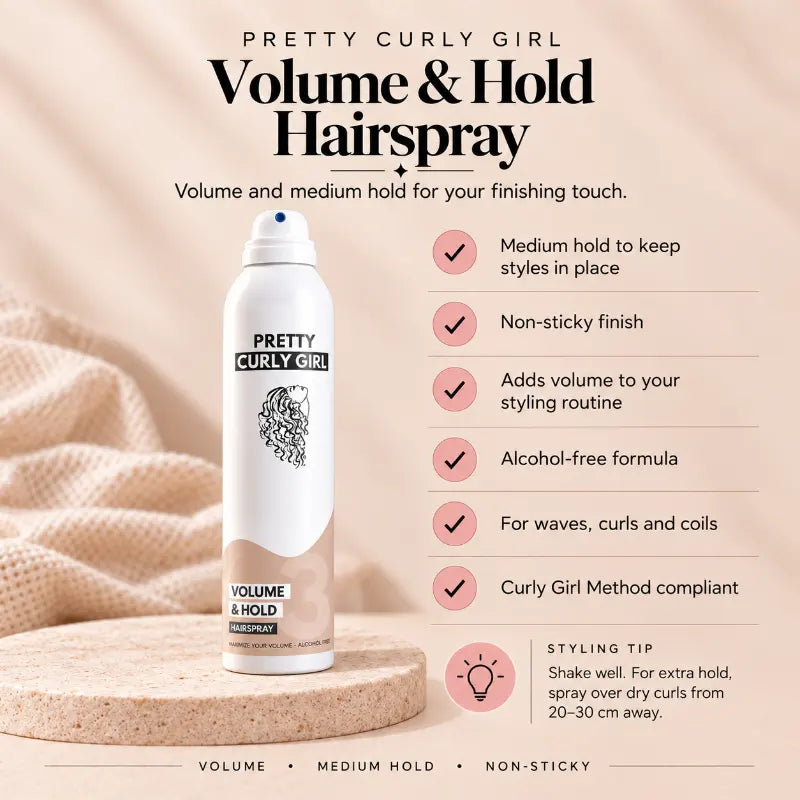 PREORDER Pretty Curly Girl Volume & Hold Hairspray