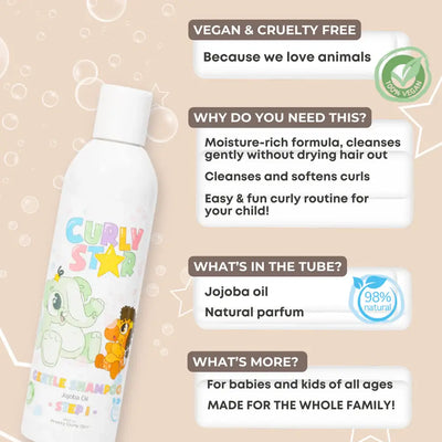 Pretty Curly Girl Curly Star - Gentle Shampoo 250ml