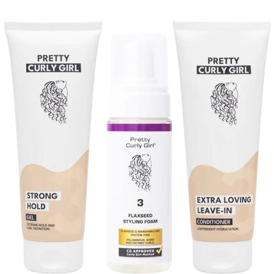 Pretty Curly Girl Frizz Free Curls Bundle (for Waves, Curls & Coils)