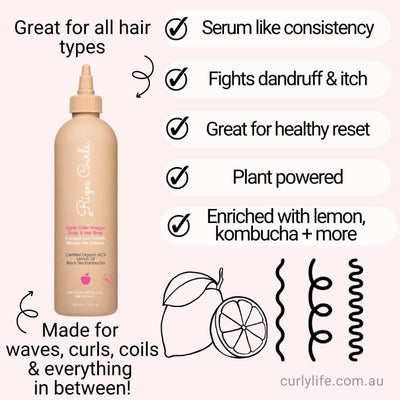 Rizos Curls Apple Cider Vinegar Scalp & Hair Rinse