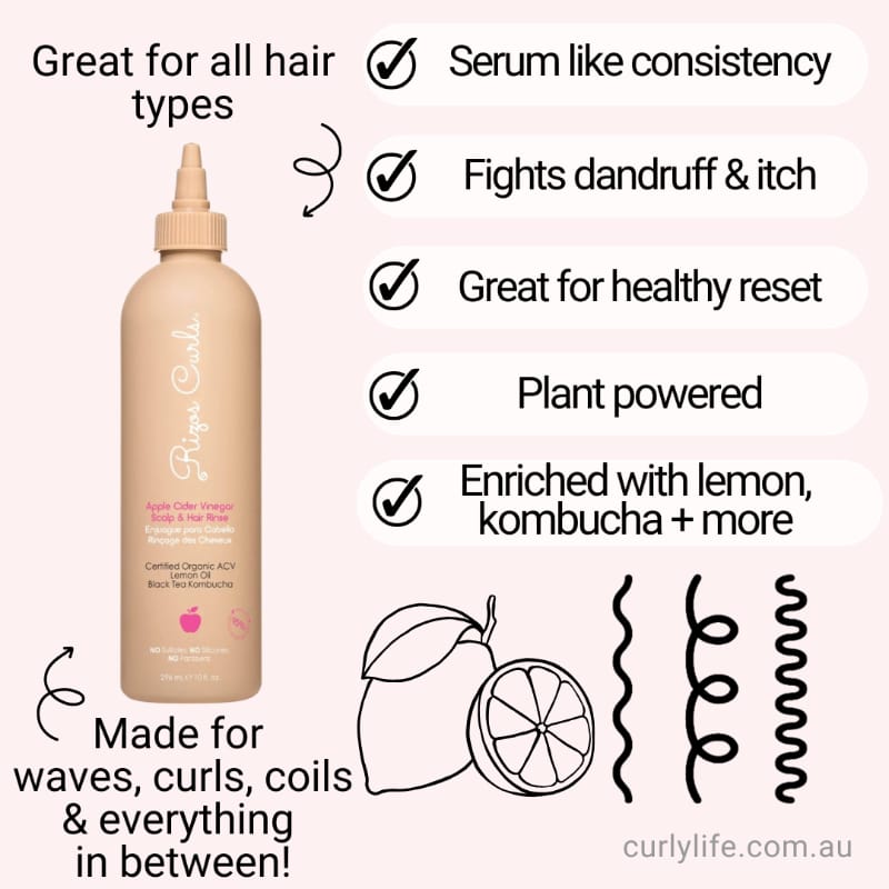 Rizos Curls Apple Cider Vinegar Scalp & Hair Rinse