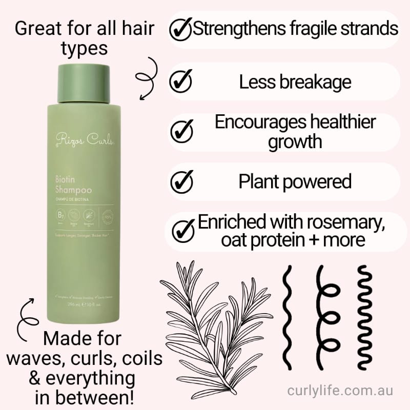 Rizos Curls Biotin Shampoo