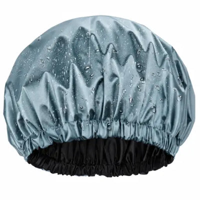 Waterproof Shower Cap: Satin Lined & Adjustable